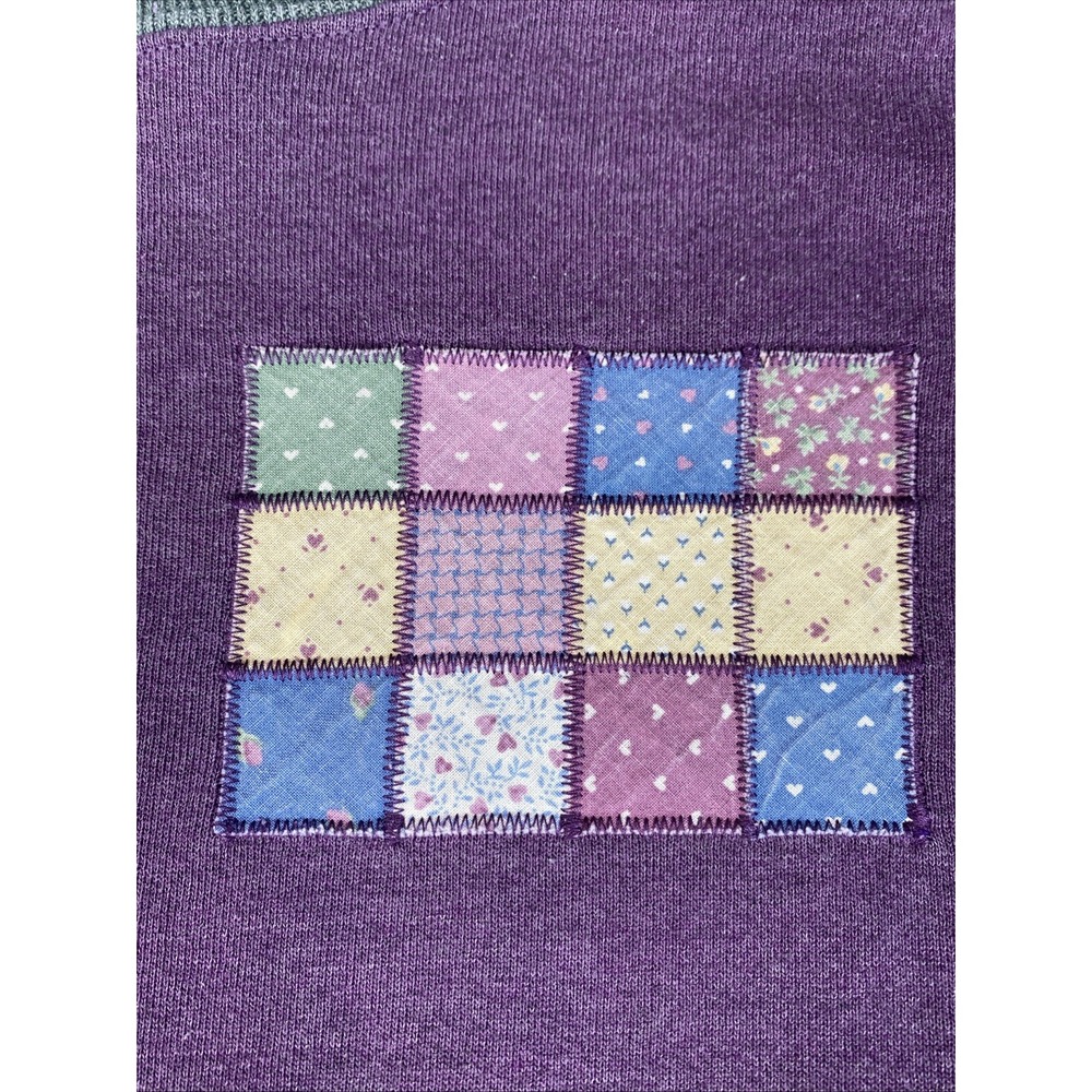 Vintage Jerzees Super Sweat Sweatshirt Purple Crewneck Size M USA - Picture 11 of 16